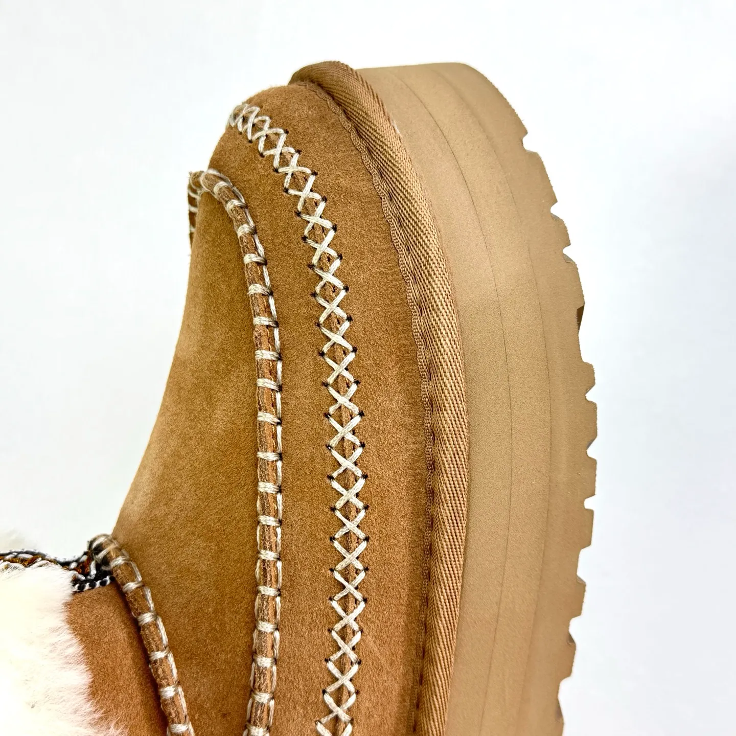 Local 💰600 Thick-soled Alpine Series# Hand-stitched design High mercerized cow suede➕Fur integrated lining Size 35 36 37 38 39 40
